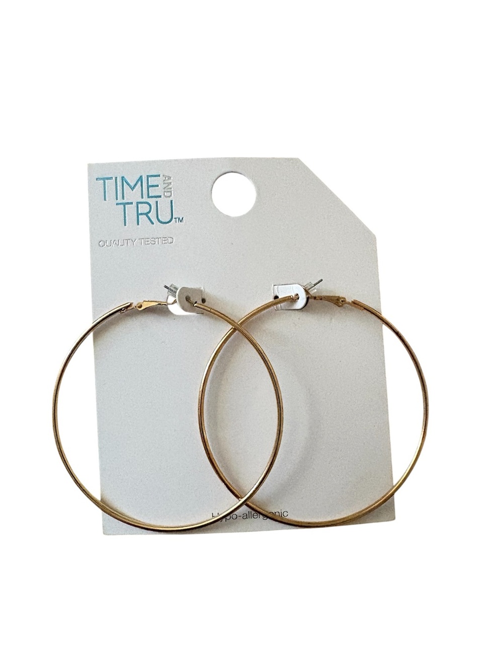 5for20 Time and Tru Gold Tone Hoop Earrings